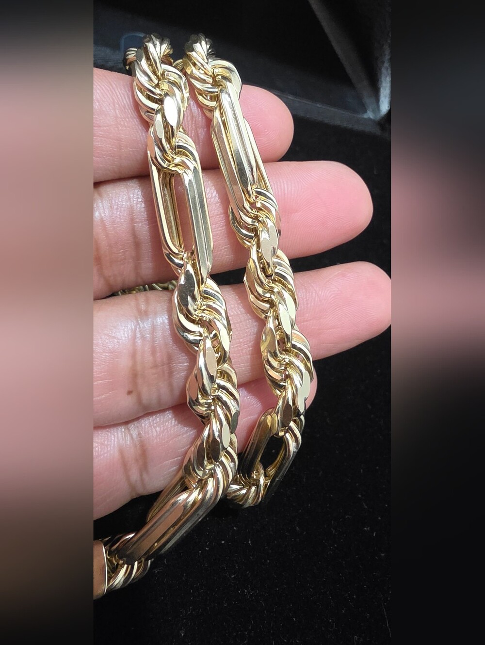 10kt Gold Milano Rope Chain - Picture 10 of 10